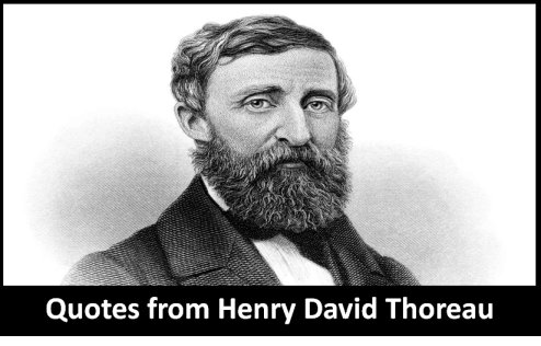Quotes and sayings from Henry David Thoreau